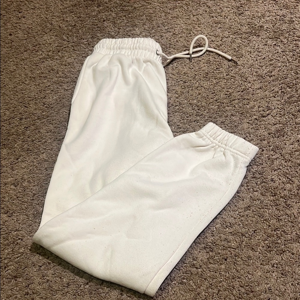 Charlotte Russe White Jogger Pants Size Small